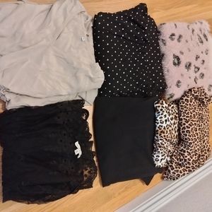 Mix of women clothing size s and m.